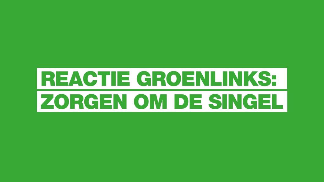 reactie groenlinks zorgen over de singel