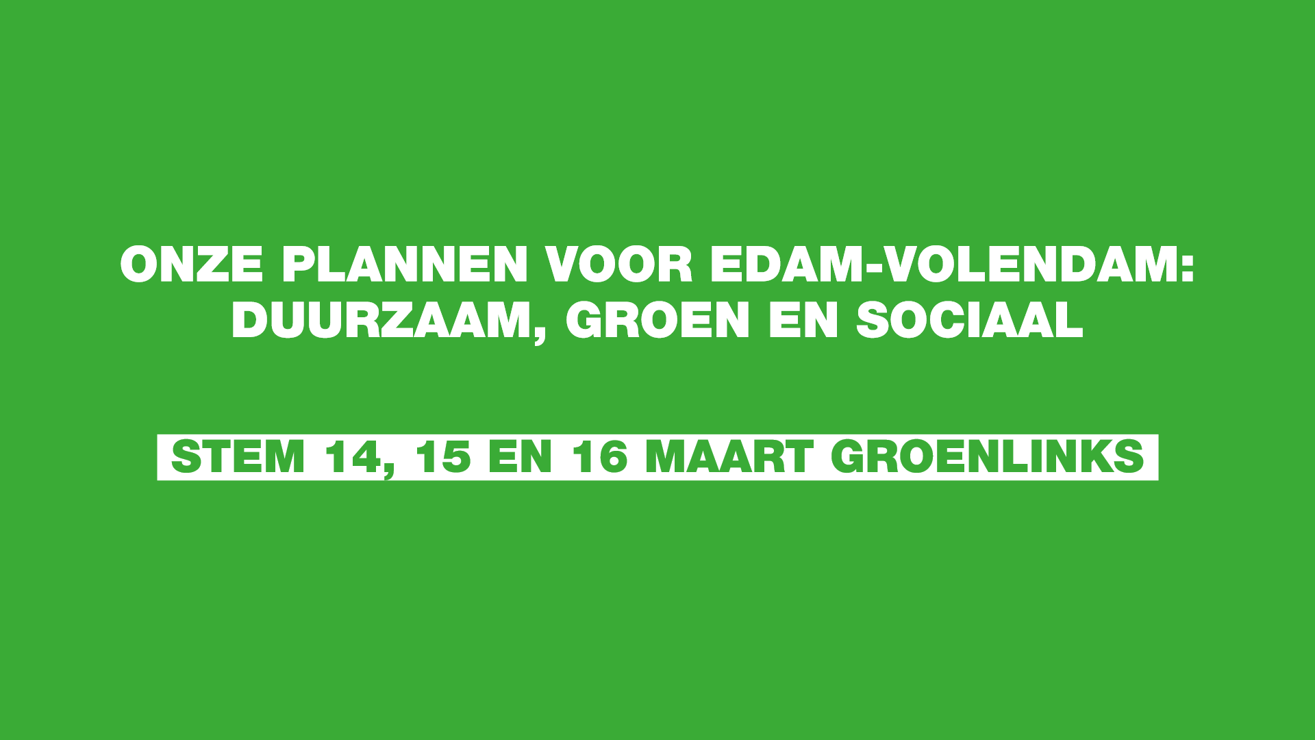 onze plannen voor edam-volendam